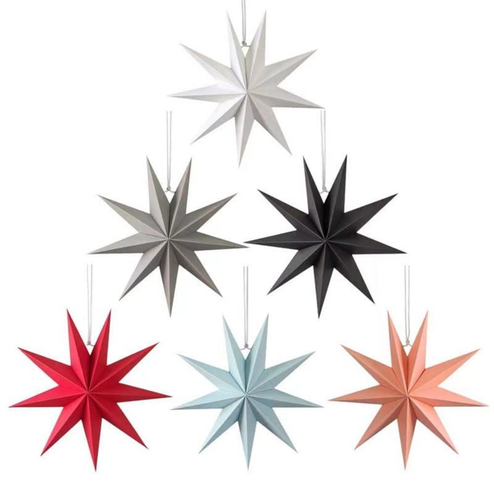 multicolor paper stars