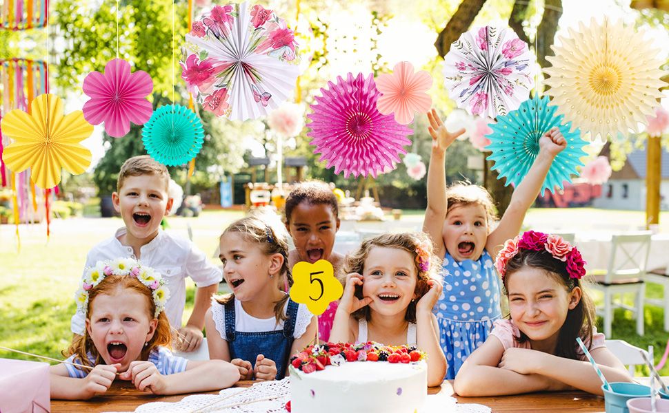 paper fan decorations for kids