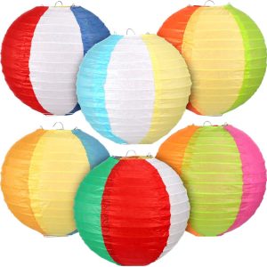 Beach Ball Style paper lanterns