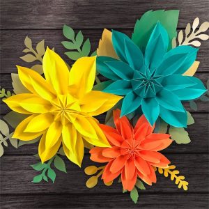 Beautiful Brights Paper Flowers