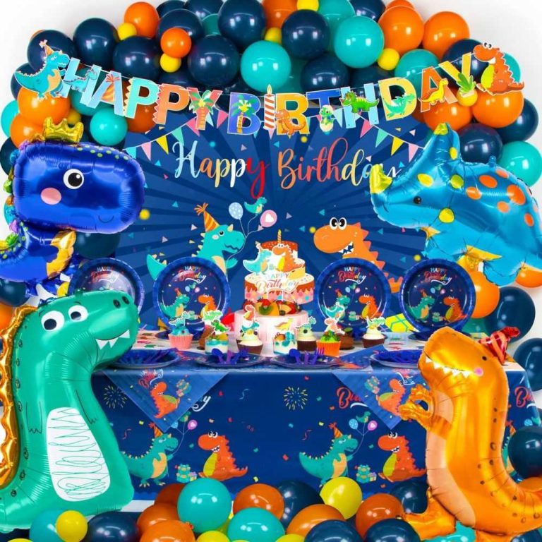 Dinosaur Party Decorations, Blue Dinosaur Birthday Party Supplies