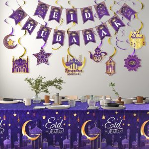 Eid Mubarak Party Supplies with Tableware Set