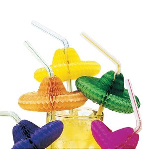 Honeycomb Decor Flexible Straws