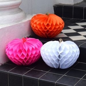 Honeycomb Pumpkin Decorations