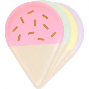 Ice Cream Inspired Paper Plates