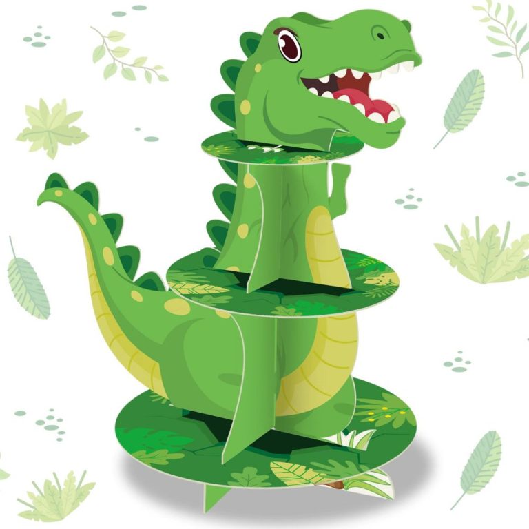 Lovely 3 Tier Dinosaur Cupcake Stand