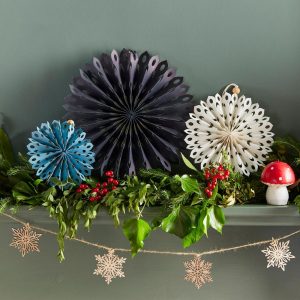 Paper Fan Decorations Snowflake Paper Fans Home Decor