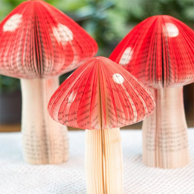 Paper Honeycomb Mushroom Decor