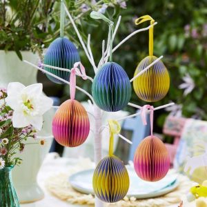 Small Hanging Honeycomb Decorative Eggs Reusable Honeycombs