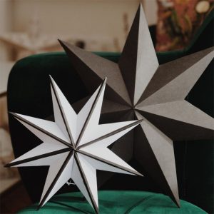 Black and White Paper Stars