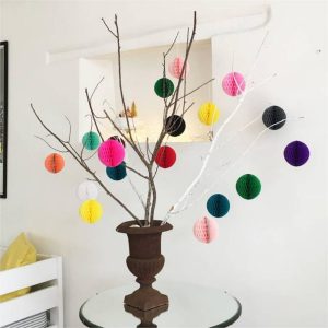 Colorful Paper Honeycomb Ball Decorations