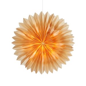 Decorative Paper Star Multi-Layer Sheet Paper Fan Ornament Amber