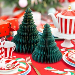 Green Stunning Tree Honeycomb Decorations