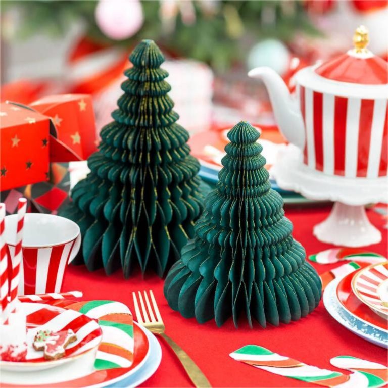 Green Stunning Tree Honeycomb Decorations