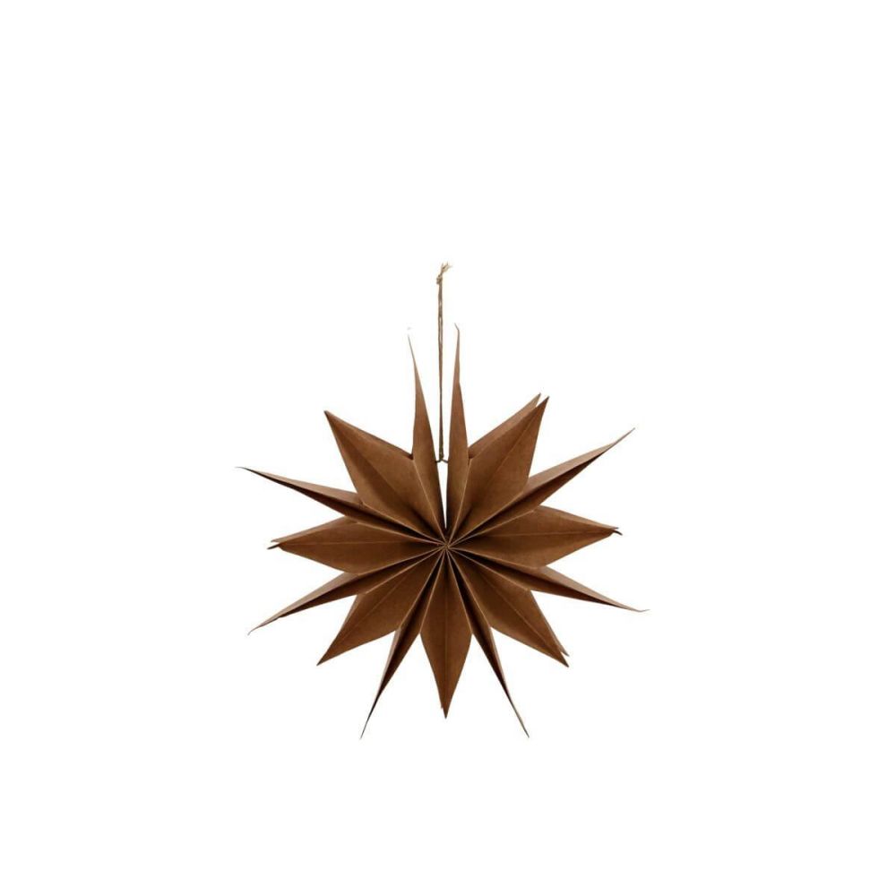 Kraft Brown Paper Christmas Star