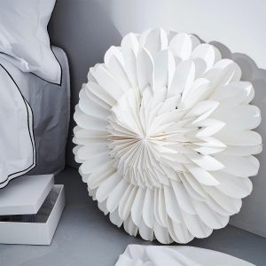 White Gerbera Paper Decor Paper Sowflake Fan Decoration