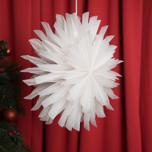 White Paper Snowflake Lanterns