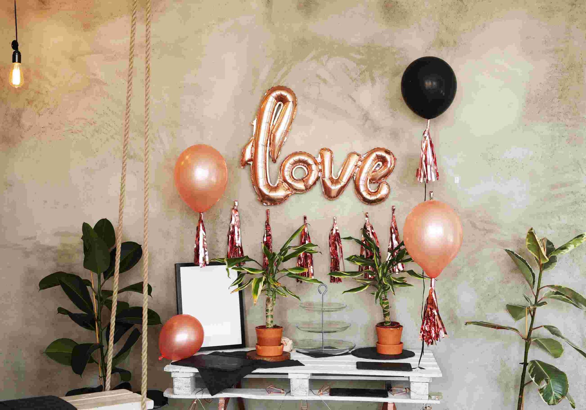 Valentine's Day love foil balloons