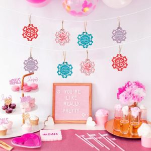 Bulk Order Valentines Paper Hanging Label Tag Set Decorations