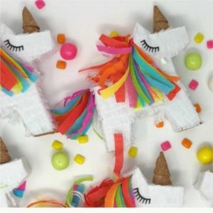 Customized Unicorn Mini Piñata Individually Wrapped Unicorn Party Favor