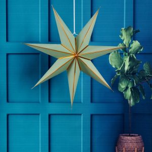 Gold Edge Christmas Home Decoration Paper Star Ornaments