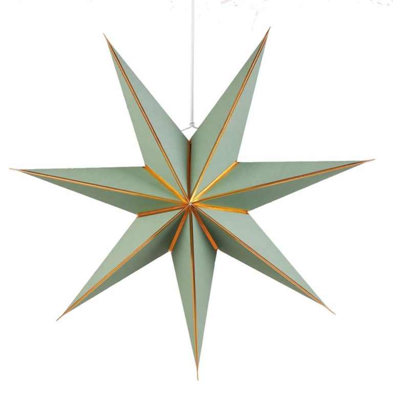 Personalized Gold Edge Christmas Decoration Paper Star Ornaments Home Decor