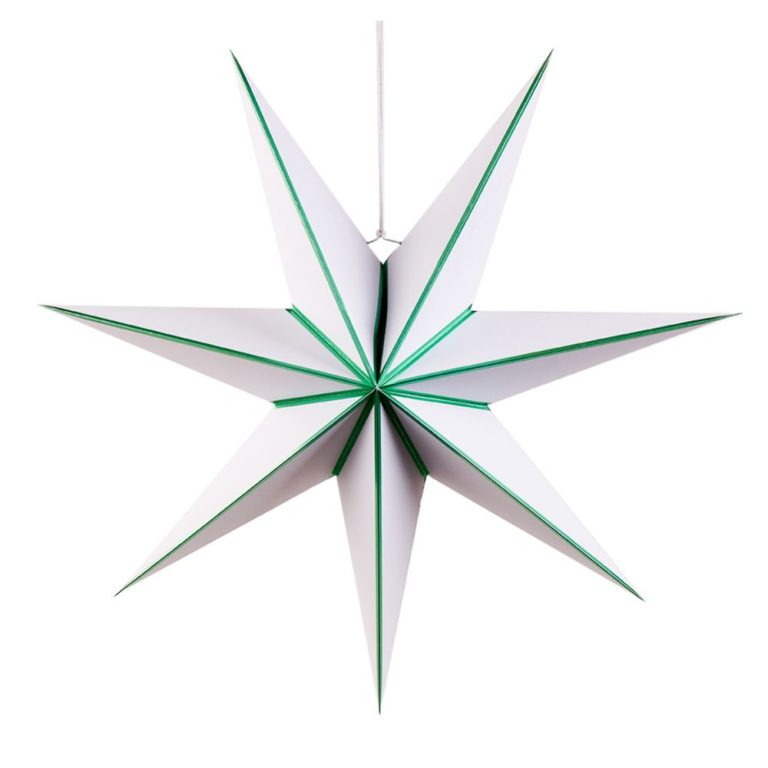 Personalized Green Edge Star Christmas Decorations Wholesale Manufacturer