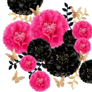 Tissue Paper Flowers Pom Poms5