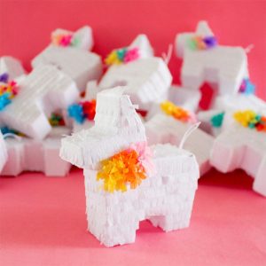 White Mini Llama Piñatas