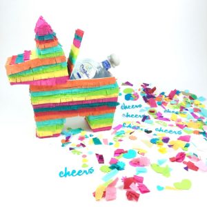 mini rainbow pinata