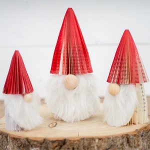 Christmas Gnome Book Page Decor