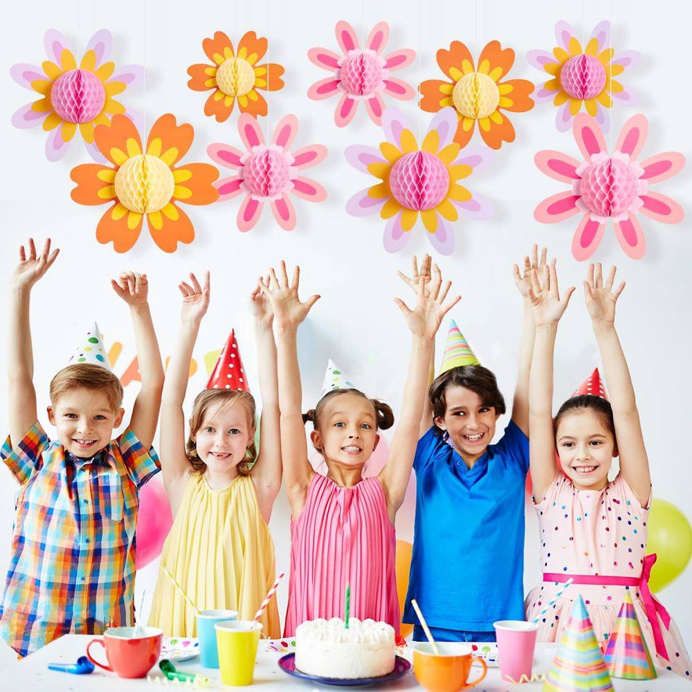 Daisy Kids Birthday Party Decorations Groovy Flower Spring Decorations