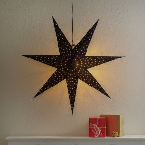 Hanging Velvet Look paper star