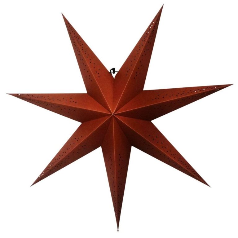 Red Custom-made Northlight Christmas Star Cardboard Ornament