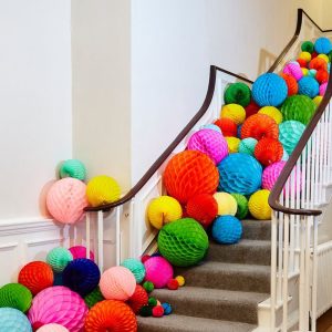 Custom Paper Honeycomb Ball Tissue Paper Multicolour Honeycomb Balls Bulk Order