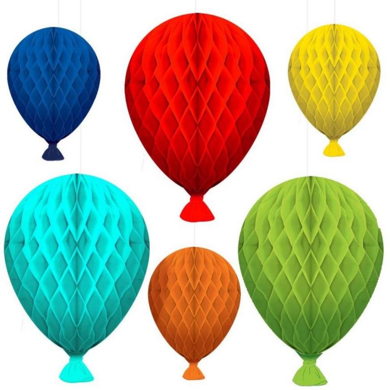 Honeycomb Hanging Balloon Decorations Balloon Paper Decorations Set