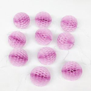 Light Purple Mini DIY Paper Honeycomb Balls For Gift