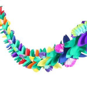 Custom Tropical Tissue Paper Flower Garland Decorations