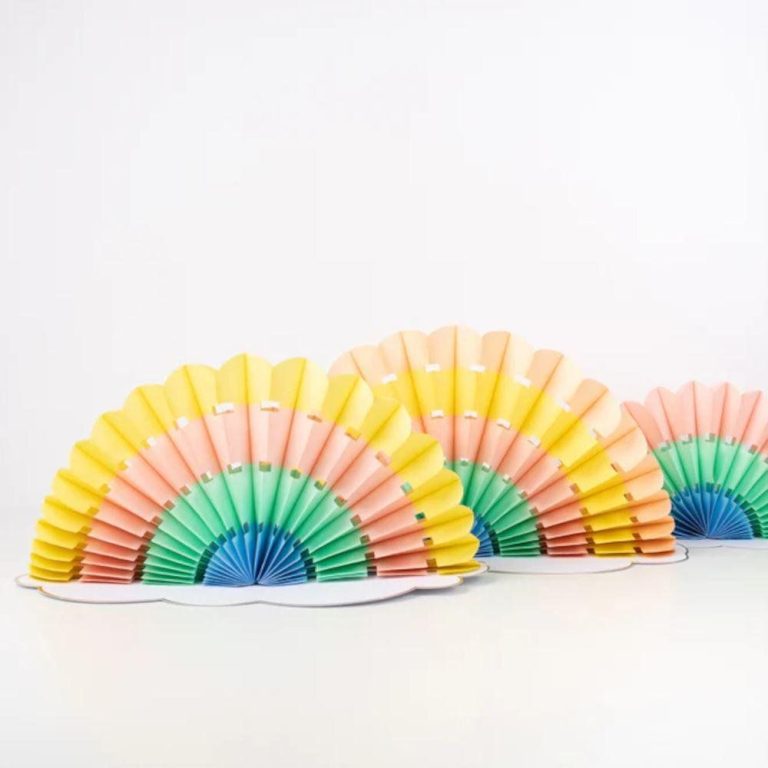 Honeycomb Rainbow Table Decorations