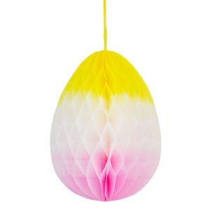 Large Pastel Ombre Honeycomb Egg Ornaments Easter Decorations