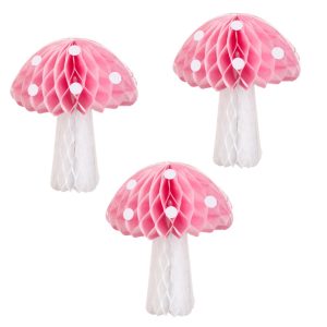 Unique Handcrafted Paper Mushroom Decorations Supplier 3pcs