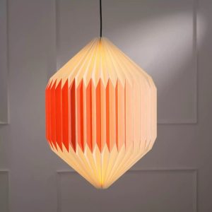 Active Orange Folded Lamp Pendants Wholesale