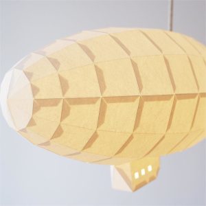 Airship Plane Papercraft Low Poly Paper Lamp