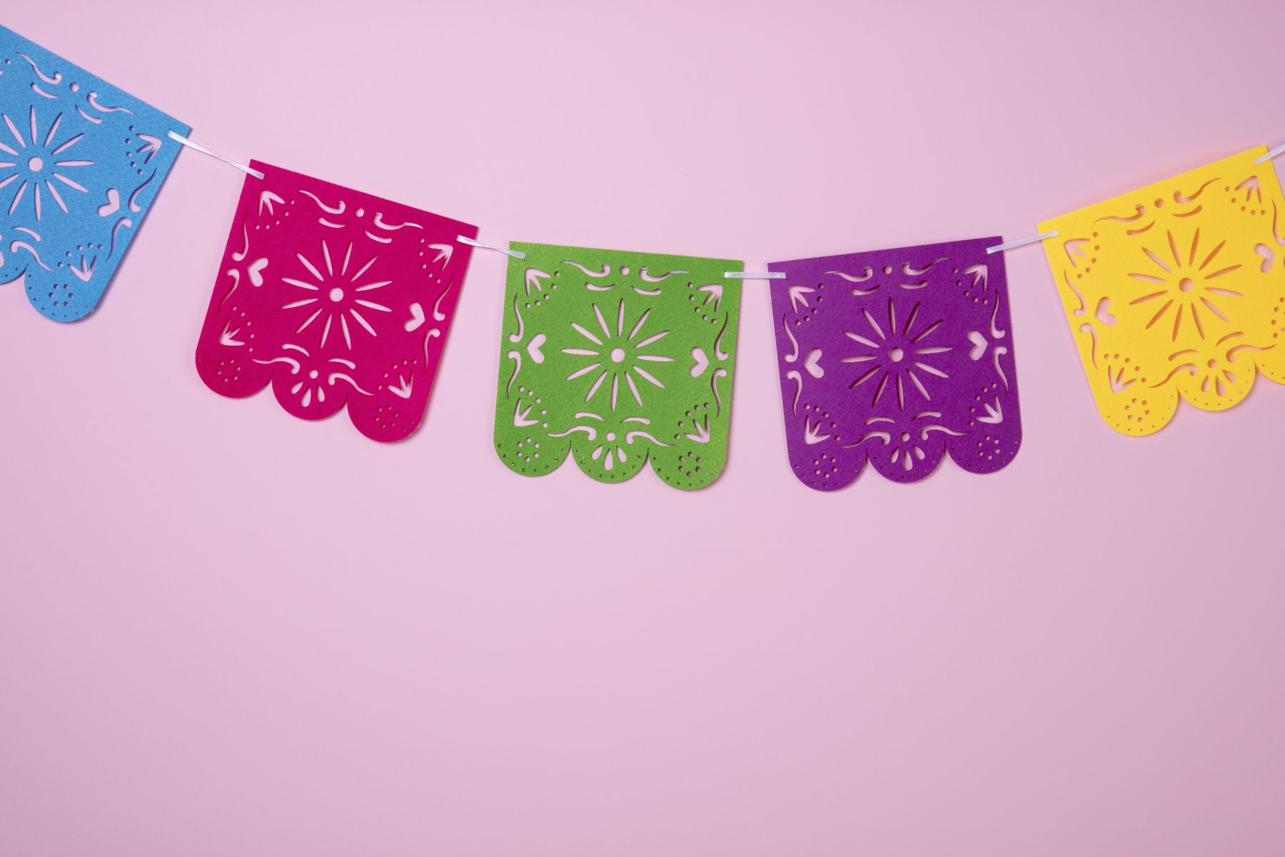 beautiful mexican party decoration Papel Picado