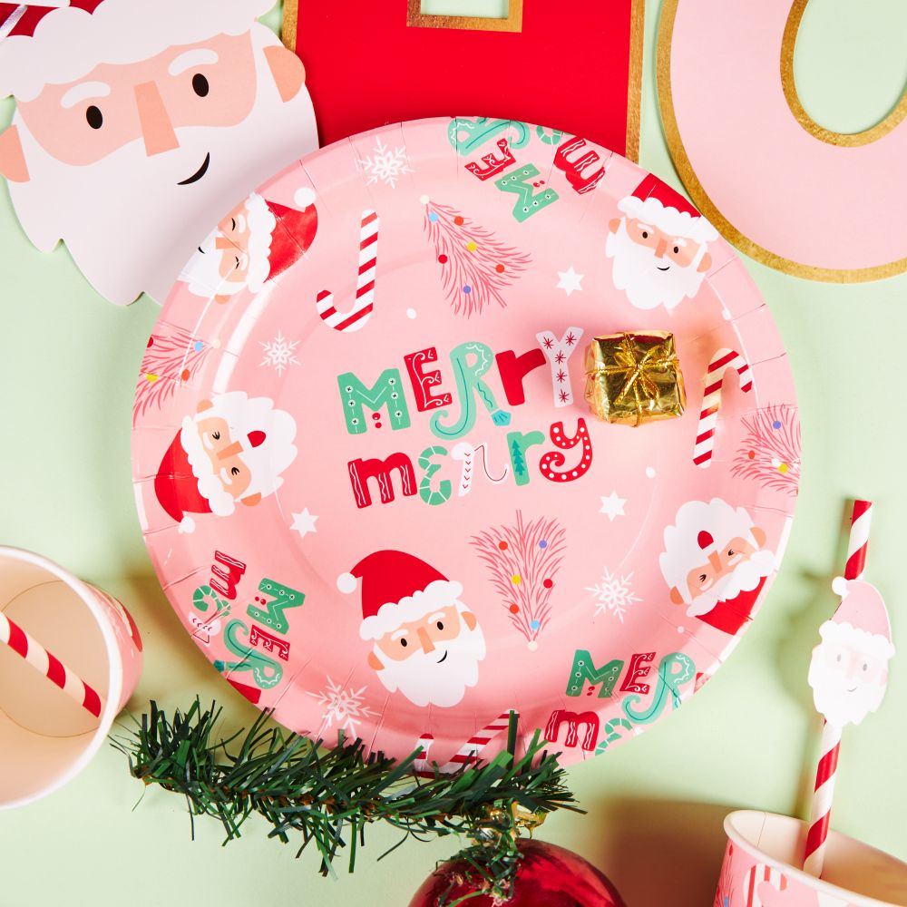 christmas paper plates bulk