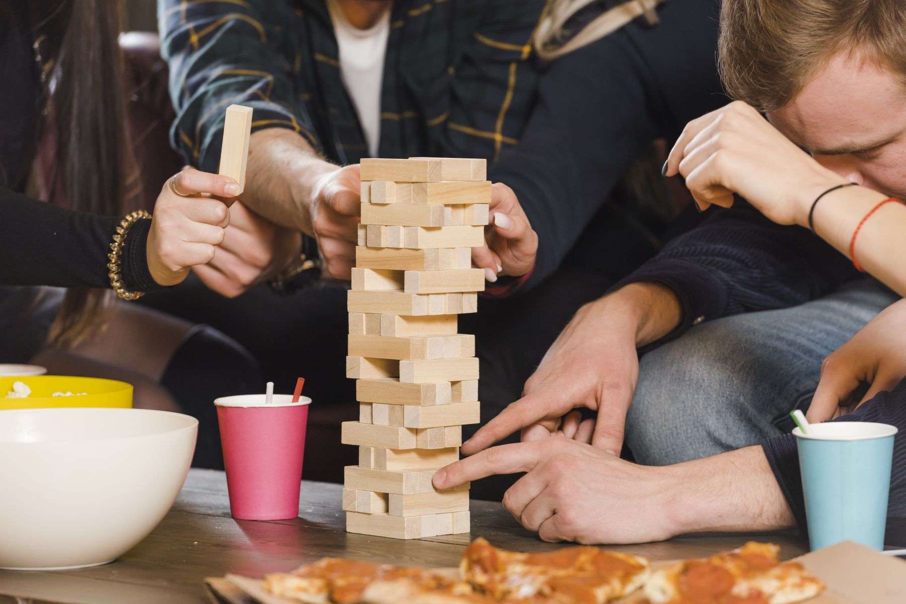 group-friends-party Jello Shot Jenga