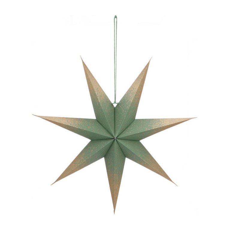 60cm Green Paper Star Lanterns Bulk Wholesale