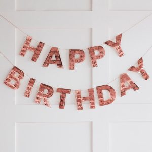 Customizable Happy Birthday Banner