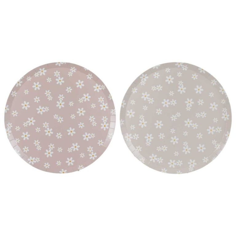 Daisy Floral Paper Plates MOQ 10000 PCS