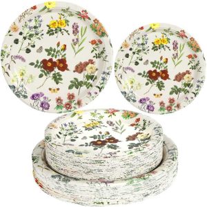 Floral Paper Plates Disposable Floral Dinner Paper Plate Supplier